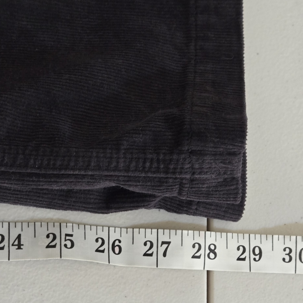 American Eagle Low Rise Wide Leg Dark Gray Corduroy Pants 2024 Size 8 - Picture 6 of 13